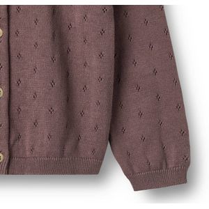 WHEAT - Maia - Vest - Plum - Knoopsluiting - Lange Mouwen - A-lijn