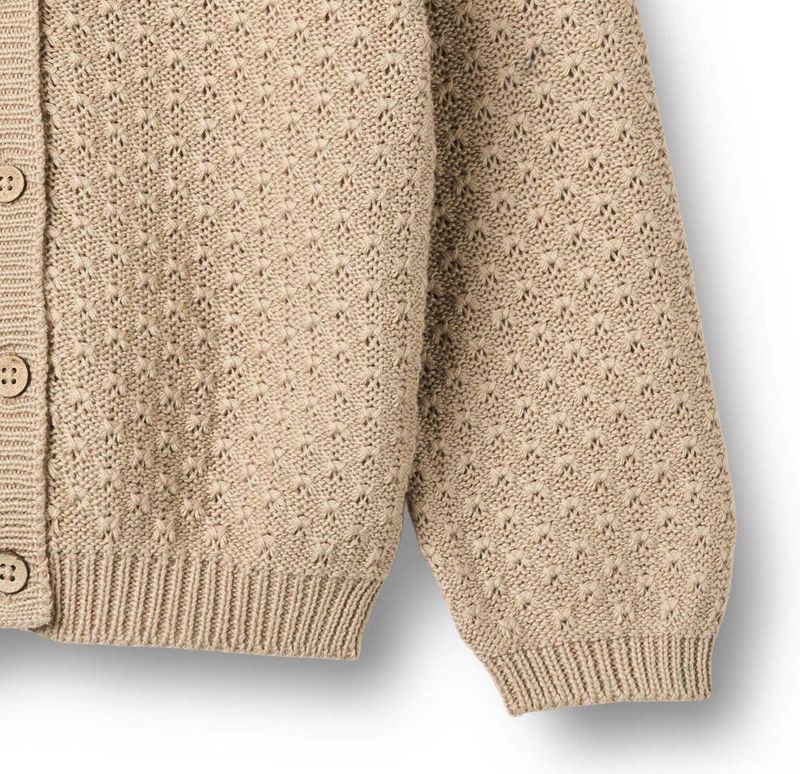 Wheat - Vest - Ecru - Fijn Gebreid