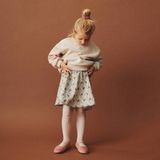 Wheat Sweatshirt L/S Embroidery Elliot meisjes GOTS-certificaat, 3191 offwhite, 98