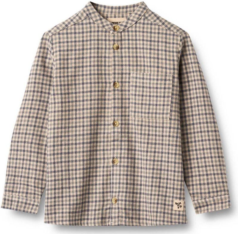 Wheat - Overhemd - Beige - Regular Pasvorm - Lange Mouwen - 100% Katoen