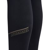 Hummel - hmlCOURT MID WAIST POCKET TIGHTS - Legging - Zwart - Gebreid Interlockmateriaal