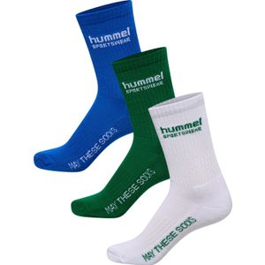 Hummel - hml3-PACK SOCKS - Enkelsokken - Zwart - Katoen - 3 Stuks