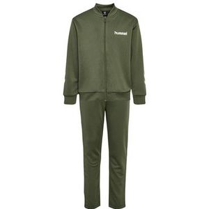 Hummel Trainingspak 'Tukas'  olijfgroen / wit