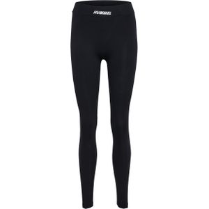 hml - ELEMENTAL COTTON HW TIGHTS - Leggings - Zwart - Biologische Katoen