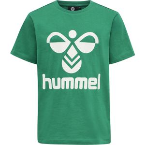Hummel T-Shirt - hmlTres - Pepper Green - Hummel - 9 jaar (134) - T-Shirt