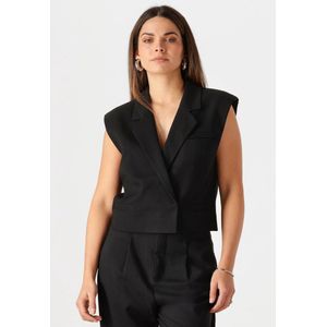 Copenhagen Muse - CMTailor-Short Waistcoat - Gilet - Zwart - Polyester