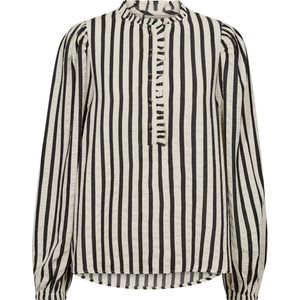 Freequent - Blouse - Zwart - Katoen