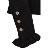 FREEQUENT - Trui 205095 - Zwart - Damestrui - Met Ruffles en Knopen