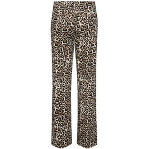Freequent Broek FQisadora - Luipaardprint - Hoge Taille
