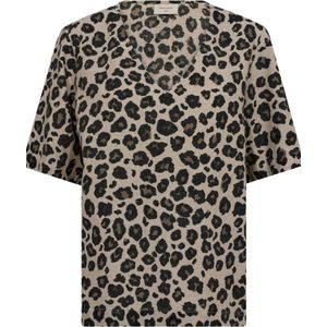 Freequent Blouse beige (Maat: L) - Halslijn: V-hals,