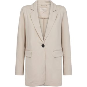 Freequent Blazer Ecru - Effen