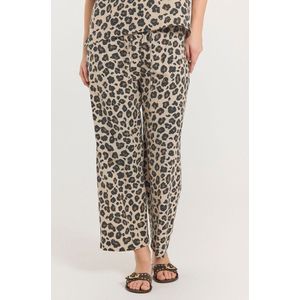 FREEQUENT - FQLAVISCO-PANTS - Palazzo Broek - Donkerbruin - Hoge Taille