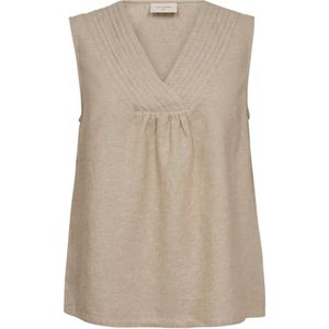 FREEQUENT - Linnen Top - Zand