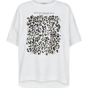 Freequent - Fqcarol Tee 206452 - T-shirt - Off-white - Dames