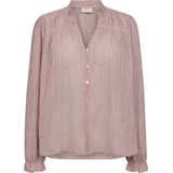 Freequent - FQHELLY Blouse - Moonbeam w. Baked Apple - 100% Katoen