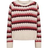 Freequent - Veelkleurige Trui - Ronde Hals - Dames - 100% Polyester