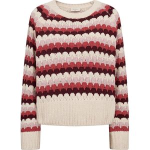 Freequent - Veelkleurige Trui - Ronde Hals - Dames - 100% Polyester