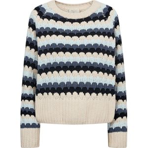 Freequent - Veelkleurige Trui - Ronde Hals - Dames - 100% Polyester