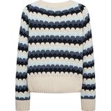 Freequent - Veelkleurige Trui - Ronde Hals - Dames - 100% Polyester