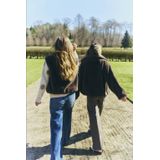 Freequent - Fqfony Waistcoat - Damesjas - Morel - Mouwloos - Teddy-patroon