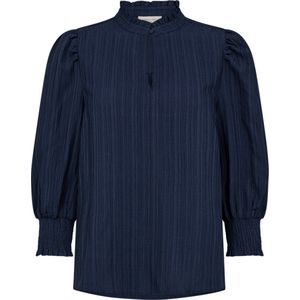 Freequent - FQGRSVALSE - Blouse - Blauw - Opstaande Kraag