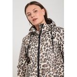 Free Quent - Fqrain-jacket - Gewatteerde Regenjas - Panterprint