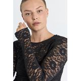 Freequent - Tuniek 206788 - Dames - Kant - Lange Mouwen - Ronde Halslijn