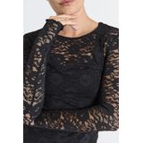Freequent - Tuniek 206788 - Dames - Kant - Lange Mouwen - Ronde Halslijn