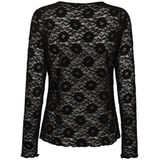 Freequent - Tuniek 206788 - Dames - Kant - Lange Mouwen - Ronde Halslijn