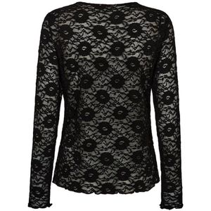 Freequent - Tuniek 206788 - Dames - Kant - Lange Mouwen - Ronde Halslijn