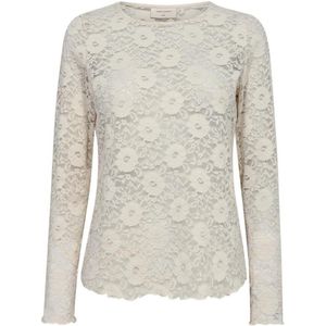 Freequent - FQLENNON-BLOUSE - Top - Beige - Ronde Halslijn