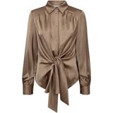 Freequent - FQDOVE - Blouse - Desert Taupe - Satijn Look Stof
