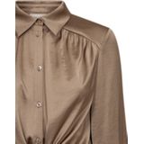 Freequent - FQDOVE - Blouse - Desert Taupe - Satijn Look Stof