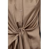 Freequent - FQDOVE - Blouse - Desert Taupe - Satijn Look Stof