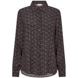 Freequent - FQLOVY - Blouse - Black/Moonbeam - 100% Viscose