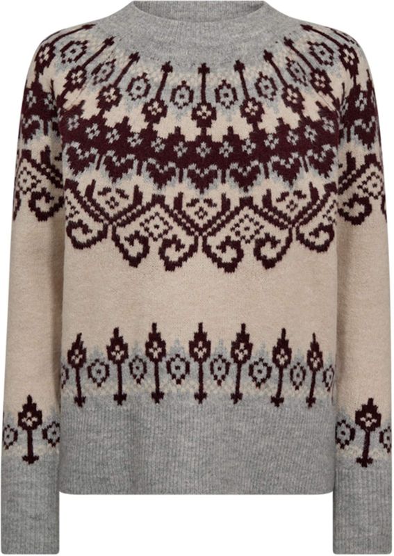 FREEQUENT - FQMERLA-PULLOVER - Gebreide Trui - Ecru