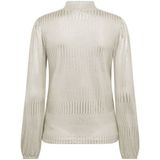 Freequent - Fqmatter-tee - T-shirt - Moonbeam - Longsleeve met Pofmouw