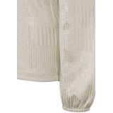 Freequent - Fqmatter-tee - T-shirt - Moonbeam - Longsleeve met Pofmouw