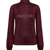 Freequent - FQMatter-Tee - Longsleeve Top - Pofmouw - Glanslaag