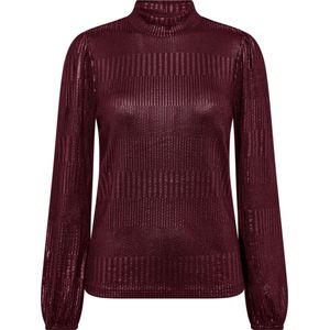 Freequent - FQMatter-Tee - Longsleeve Top - Pofmouw - Glanslaag