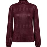 Freequent - FQMatter-Tee - Longsleeve Top - Pofmouw - Glanslaag