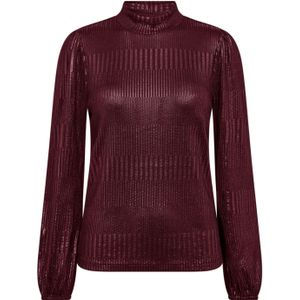 Freequent - FQMatter-Tee - Longsleeve Top - Pofmouw - Glanslaag