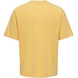 T-shirt - Zwart - Katoen - Rubberen Print - Relaxed Fit