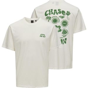 ONLY & SONS Onsmace Life RLX Funny Ss Tee T-shirt voor heren, cloud dancer, S