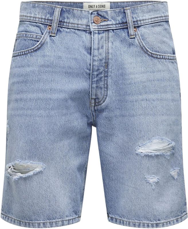ONLY & SONS - Jeansshort - Lichtblauw - Heren