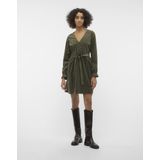 Vero Moda - Linda Lang Mouw Jurk - Zwart - 100% Polyester