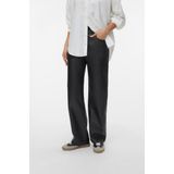 Vero Moda - Vmtessa Hr Wide Pl Pants - Zwarte Broek - Dames