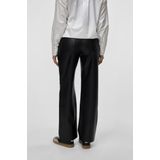 Vero Moda - Vmtessa Hr Wide Pl Pants - Zwarte Broek - Dames