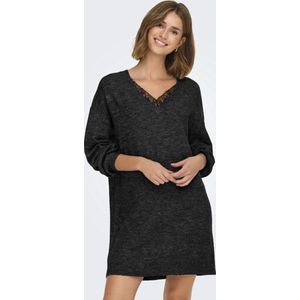 ONLY - Omkeerbare Trui-Jurk - Grijs - Acryl - 3/4 Midi Lengte