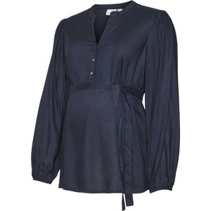 Blouse - Effen - MLMercy Lia - Wijde Blouse - Lange Mouw